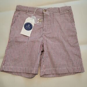 CPC Boys Hudson striped shorts red white blue lightweight size 6 seersucker